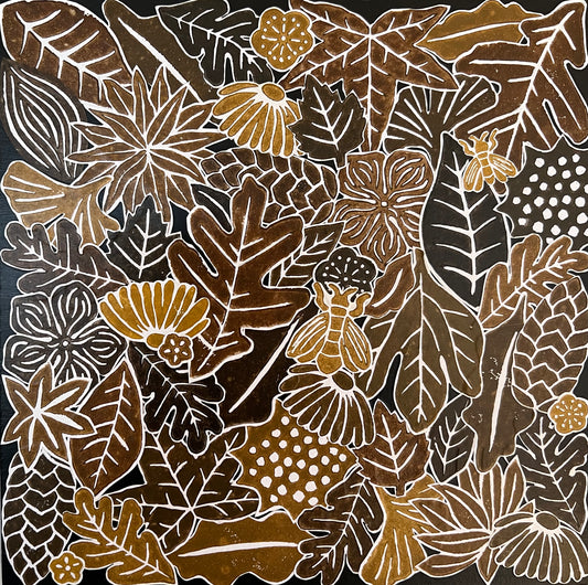 Advancing into November - 12" x 12" Collage