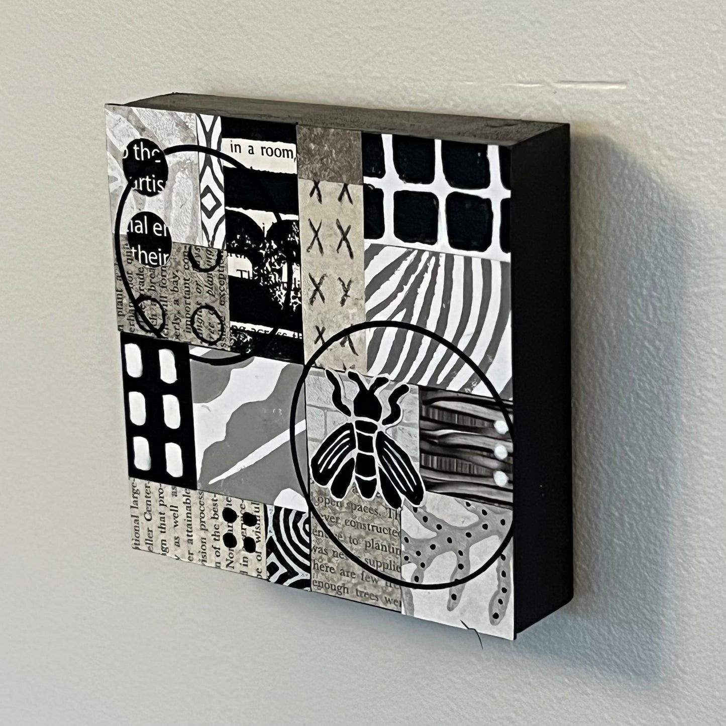 At its Core I - 4" x 4" collage