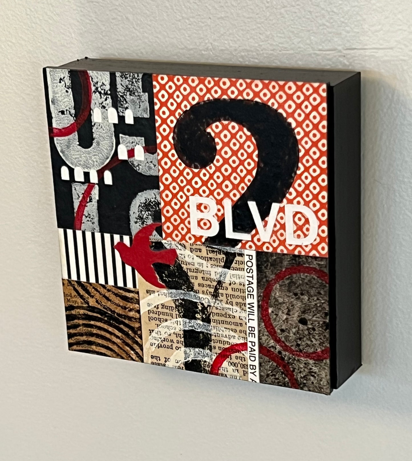 Boulevard - 4" x 4" collage