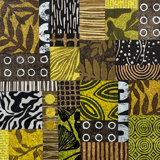 Dry Season III - 8" x 8" Collage