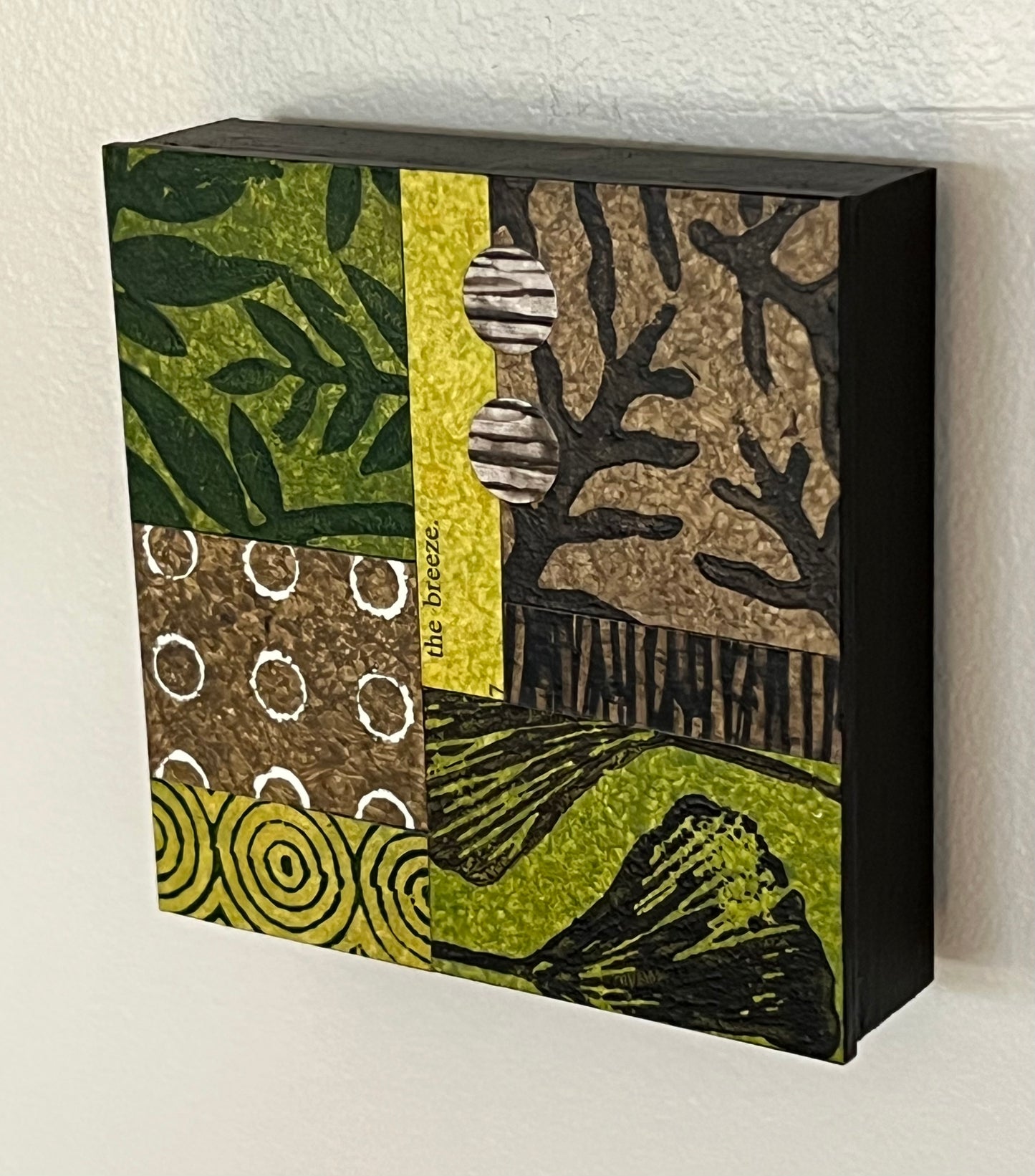 Forest Floor V - 4" x 4" collage