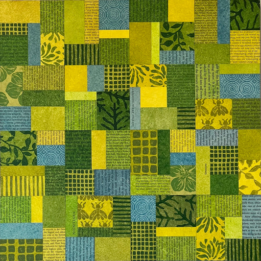 The Fragrance of Summer - 16" x 16" Collage