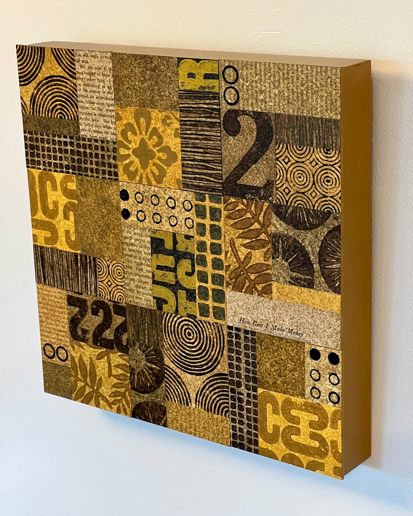 My Two Cents II - 12" x 12" Collage