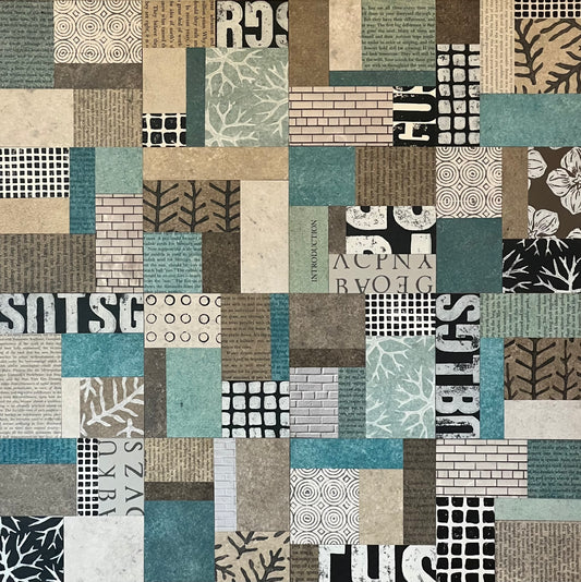 Start at the Very Beginning - 20" x 20" Collage