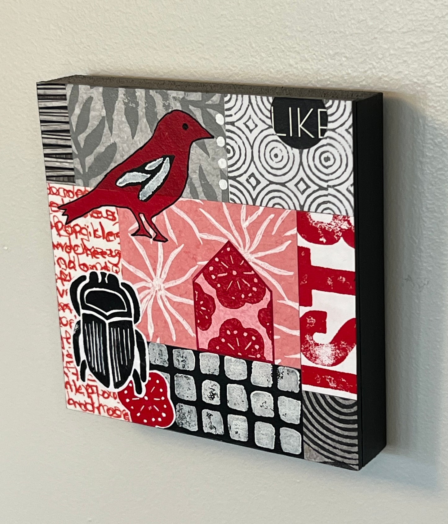 Summer House III - 6" x 6" collage