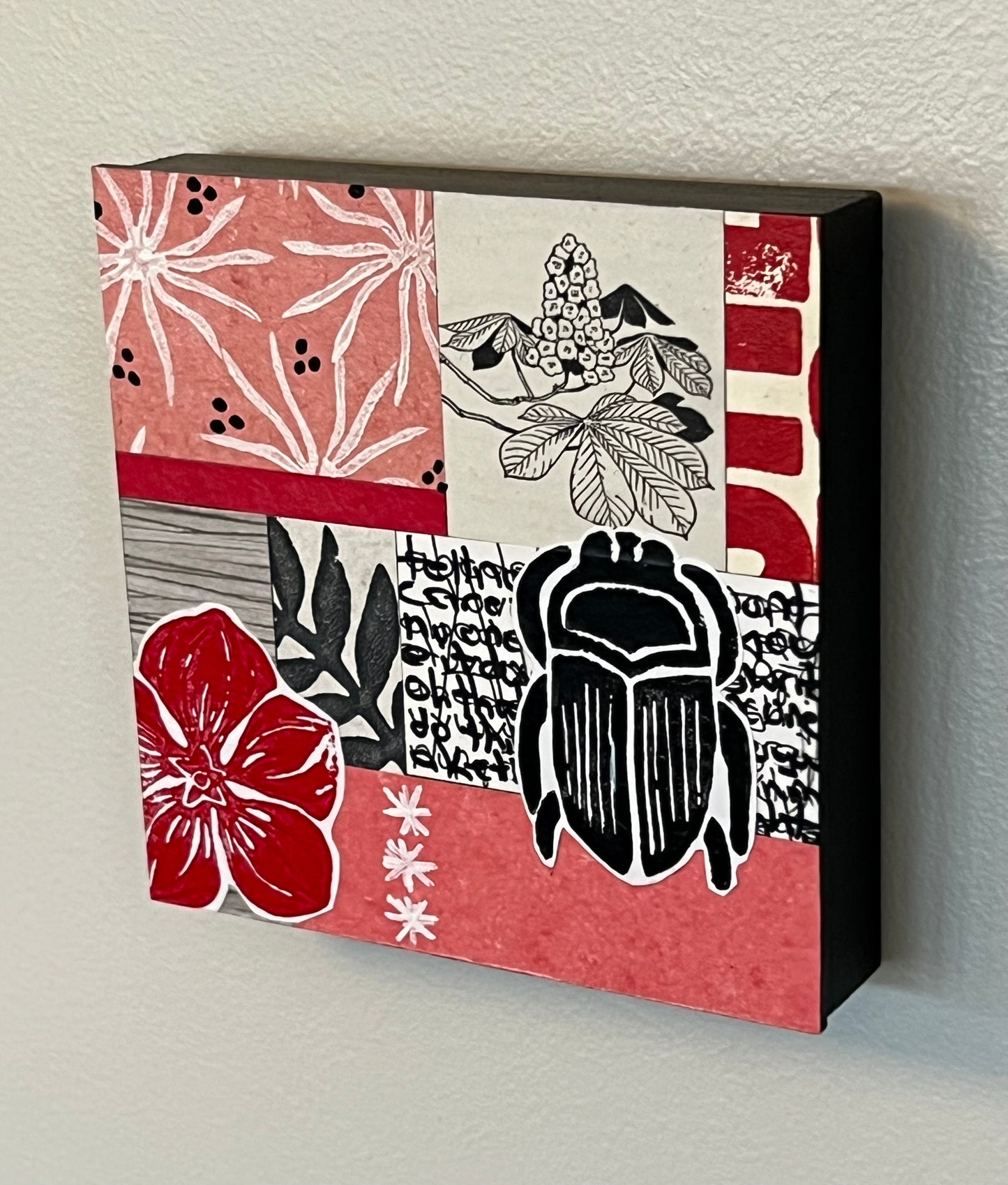Summer House I - 5" x 5" collage