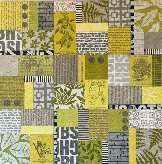 Urban Garden II - 18" x 18" Collage