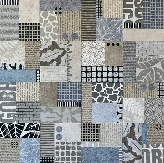 Urban Garden I - 16" x 16" Collage