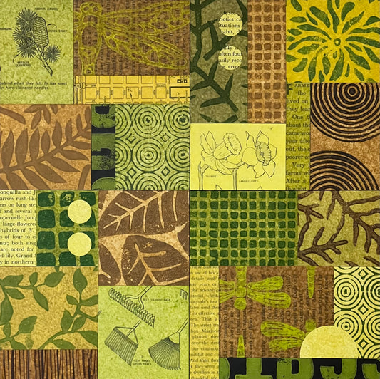 Urban Garden VI - 10" x 10" Collage