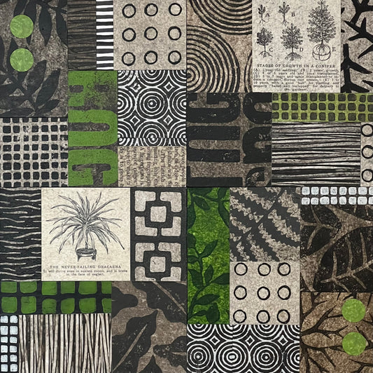 Urban Garden V - 10" x 10" Collage