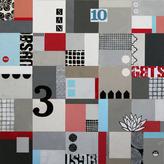 Wednesday till Sunday - 20" x 20" Collage