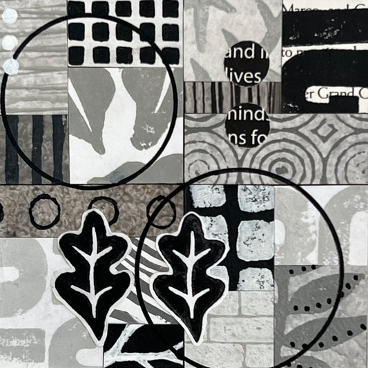 At its Core II - 4" x 4" collage