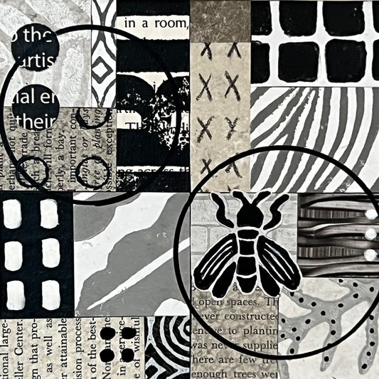 At its Core I - 4" x 4" collage