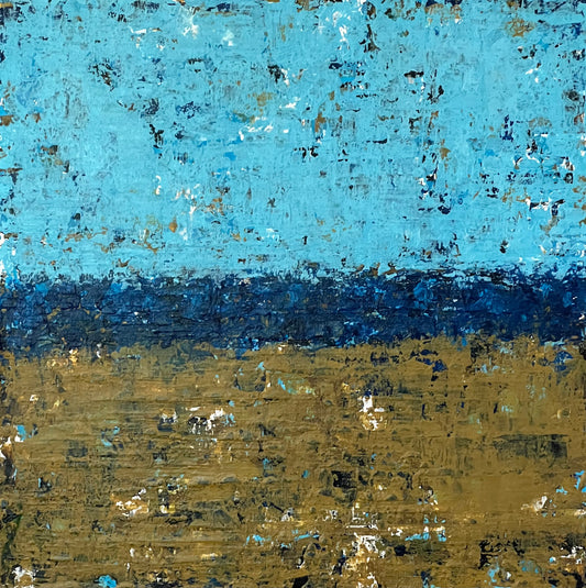 Driving By XIX - 8" x 8" painting