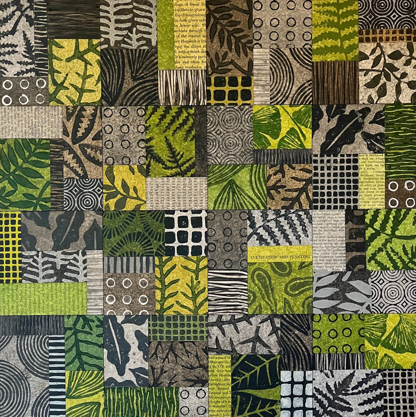 Forage I - 16" x 16" Collage