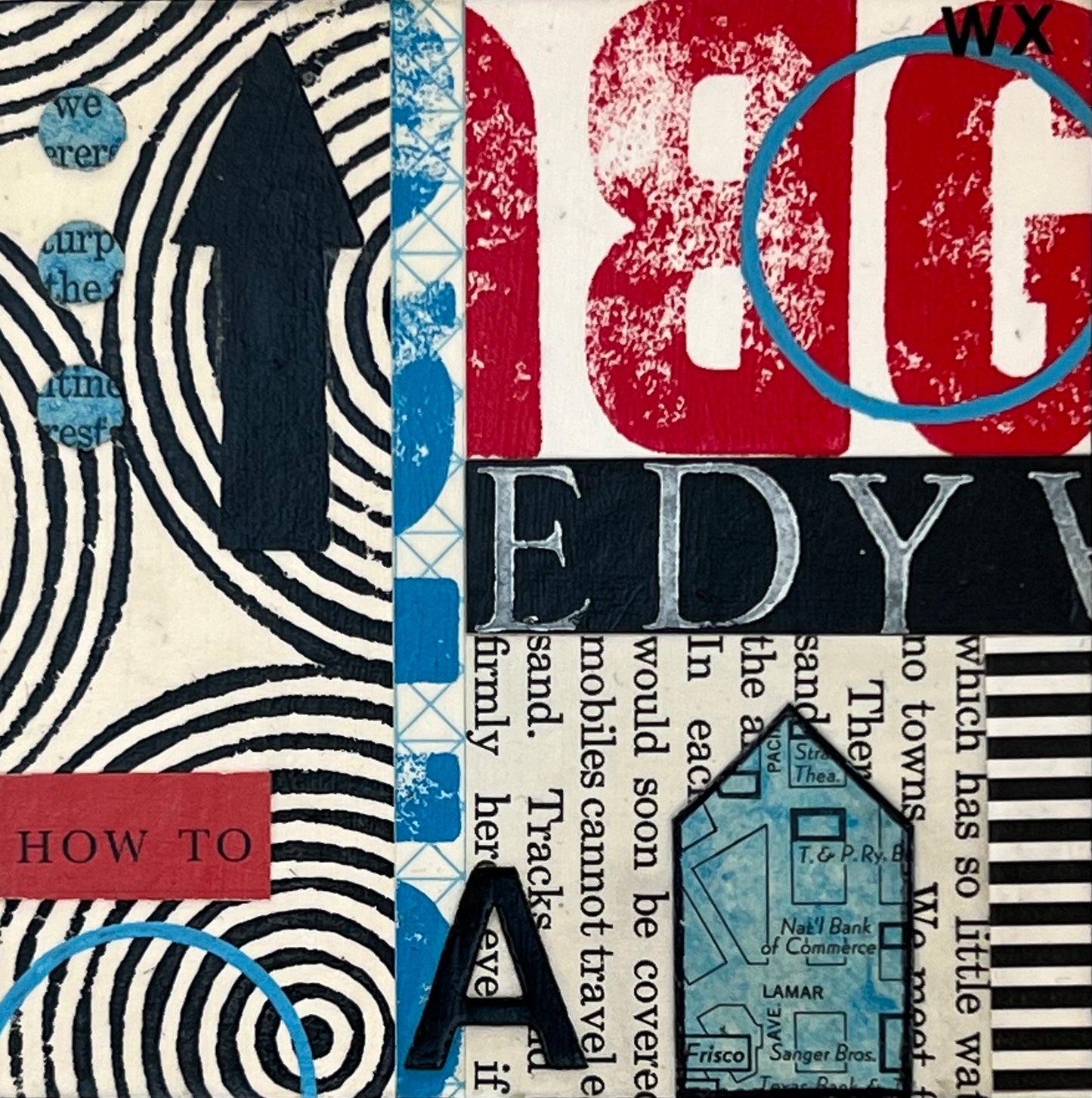 How To - 4" x 4" collage