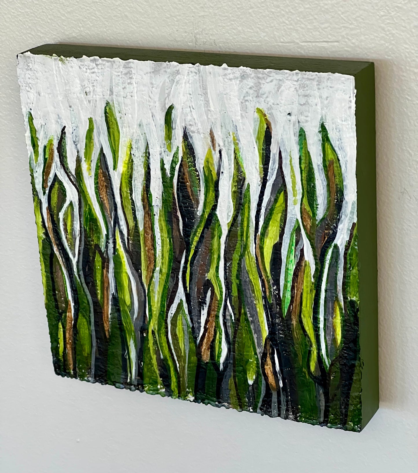 In the Weeds I - 6" x 6" painting