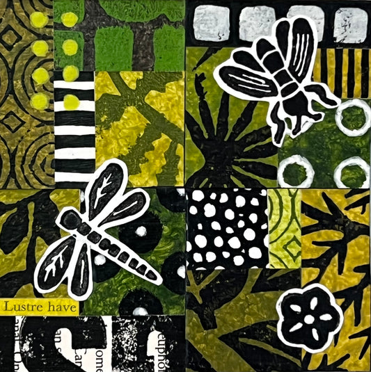 Inner Workings III - 4" x 4" collage