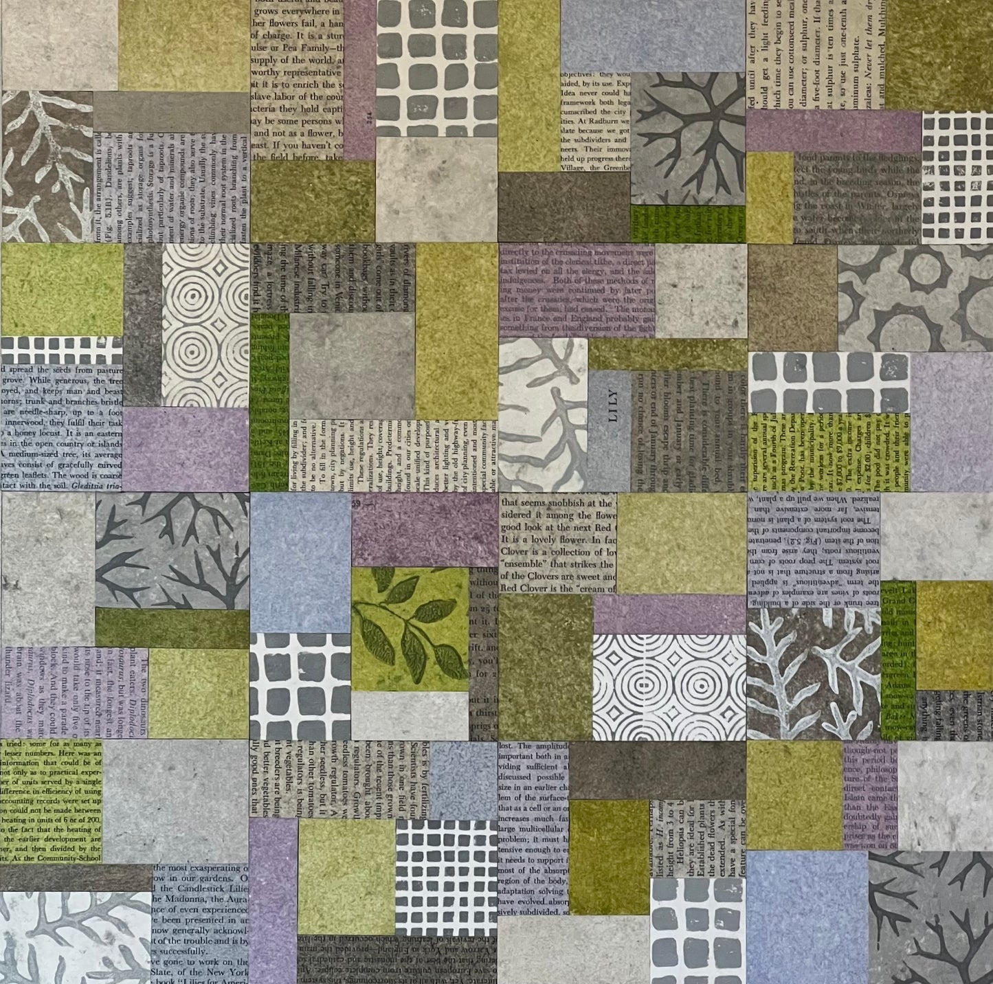 It is a Lovely Flower - 16" x 16" Collage