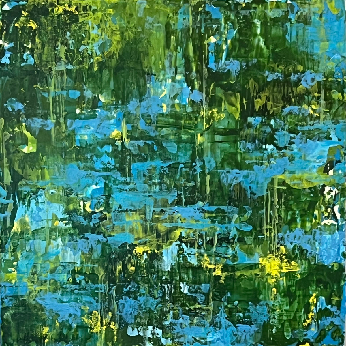 Light on Water VIII - 5" x 5" painting