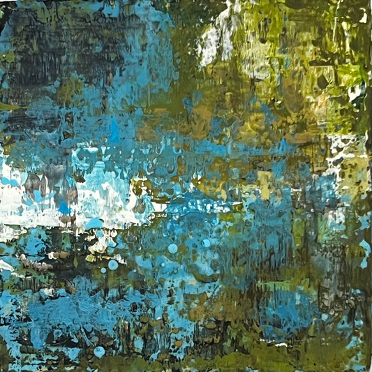 Light on Water VII - 5" x 5" painting