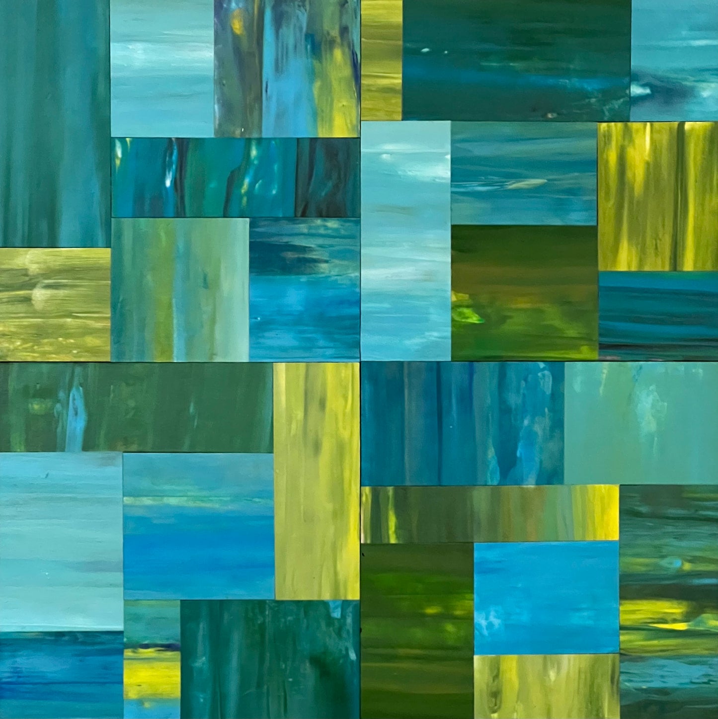 Off the Map - 8" x 8" Collage