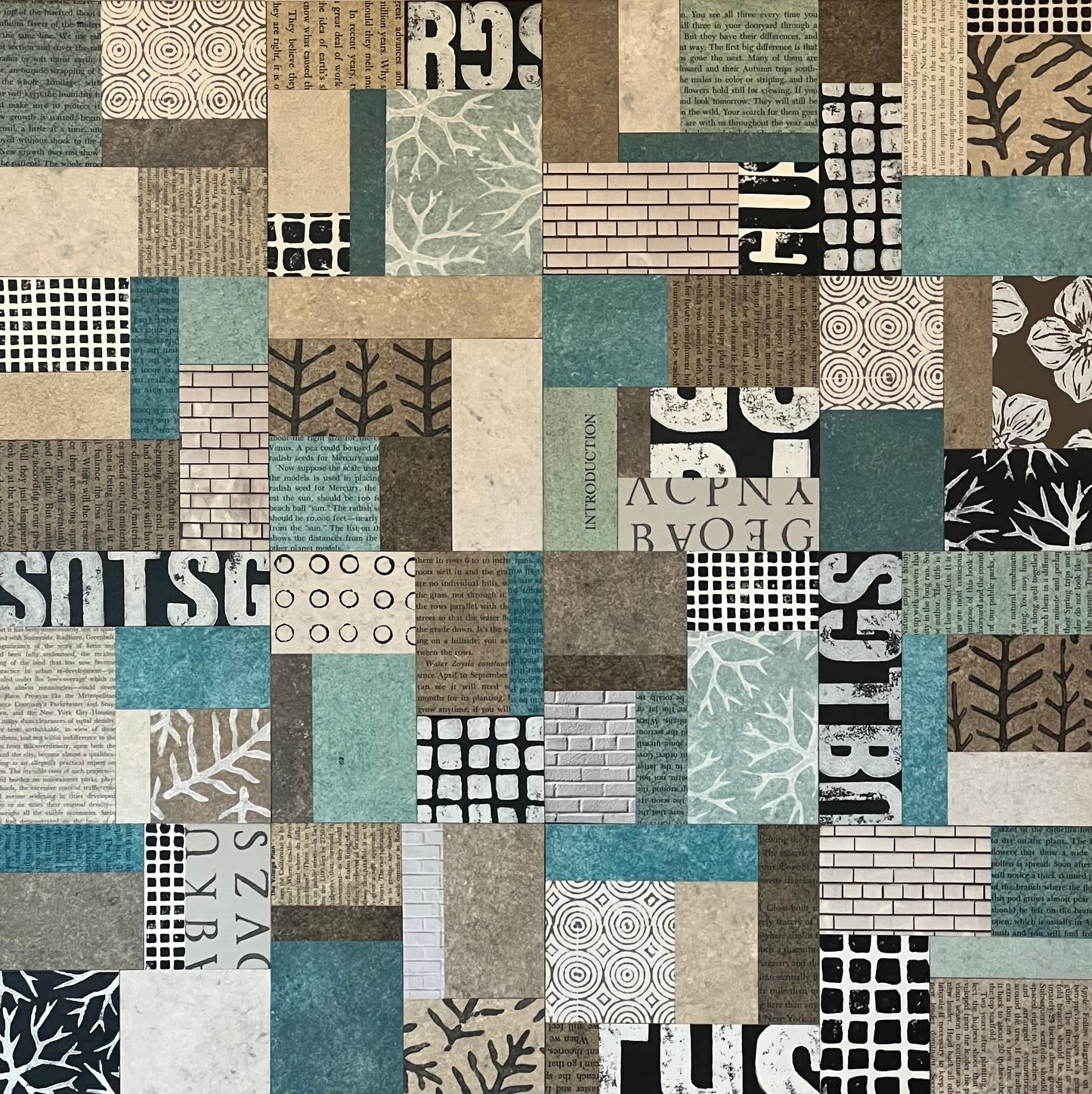Start at the Very Beginning - 20" x 20" Collage