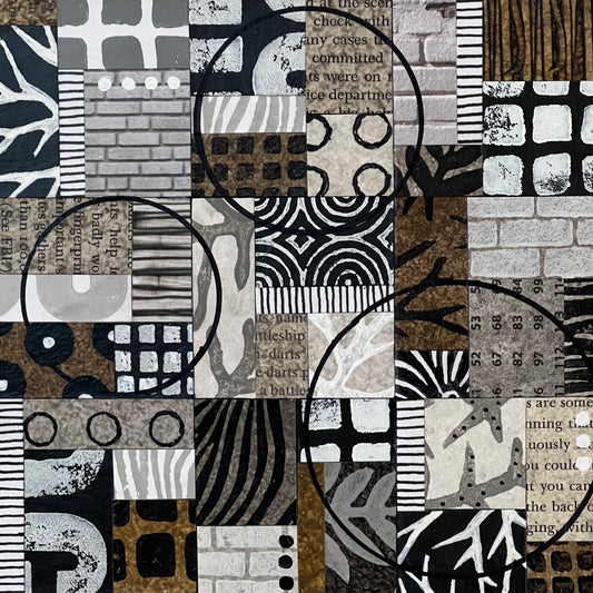 Years End II - 6" x 6" collage